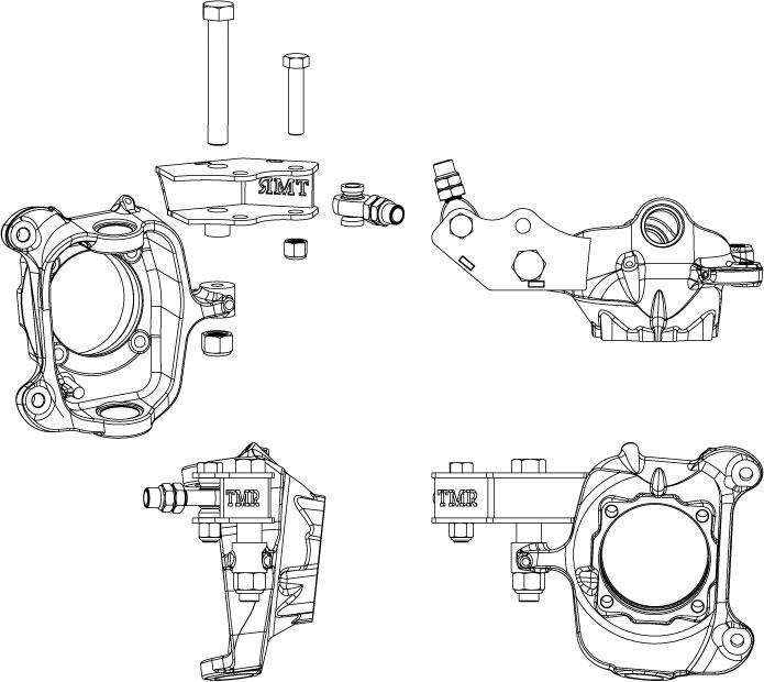 05-08 Dana 60 Weld On High Steer Arms - Ford Super Duty