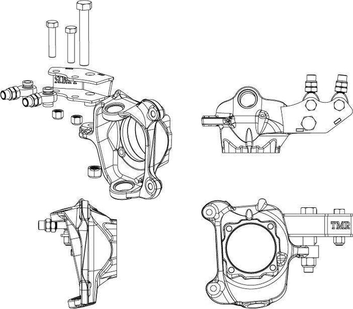 05-08 Dana 60 Weld On High Steer Arms - Ford Super Duty