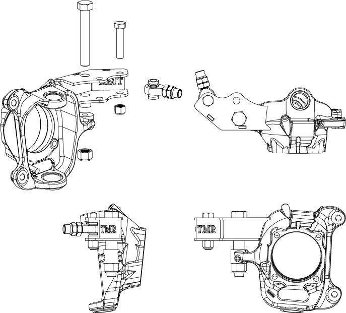 09-16 Dana 60 Weld On High Steer Arms - Ford Super Duty