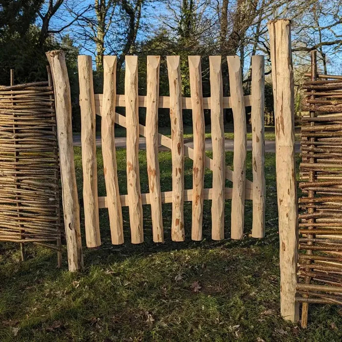 Rustic garden fencing adding character to your yard.