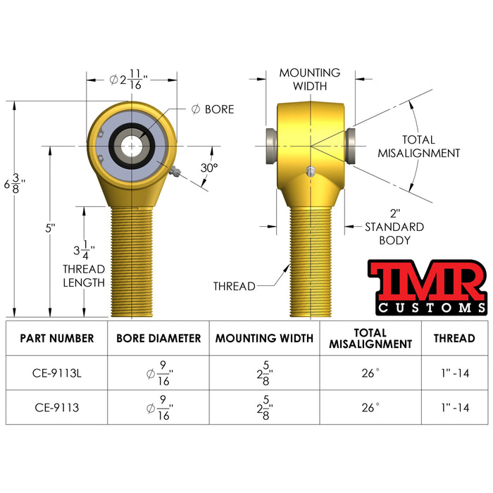 1" Forged Johnny Joint (STANDARD BODY)