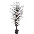 120cm Artificial White Blossom Tree