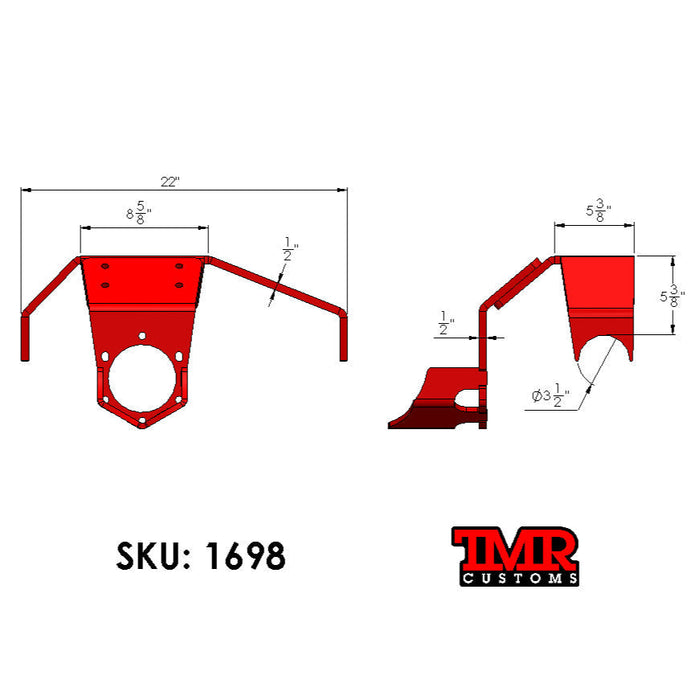 14 Bolt Simple Truss & Pinion Guard - TMR Customs