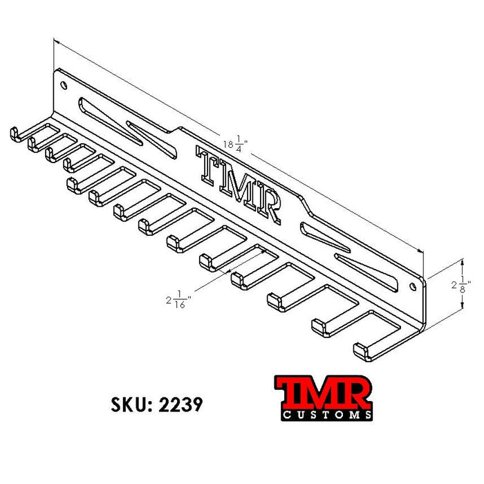 14 Piece Wrench Organizer Rack