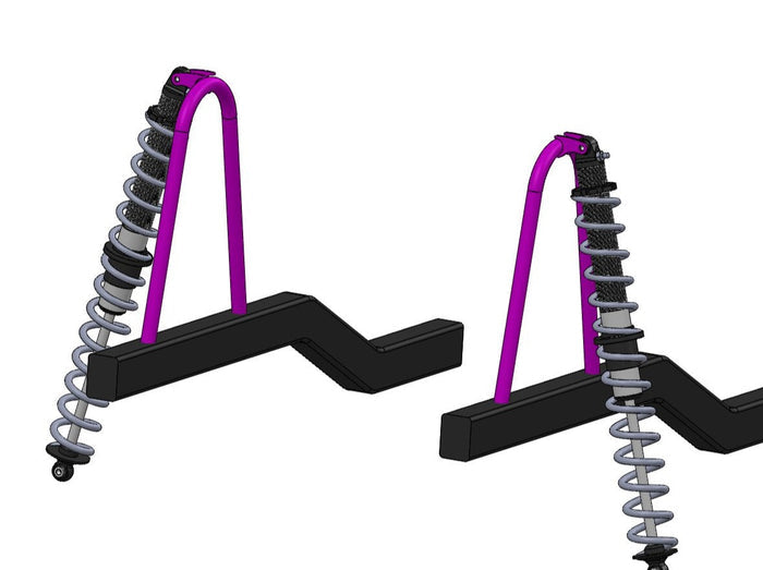 1.5" Universal Shock Hoop Kit - EXTENDED HEIGHT