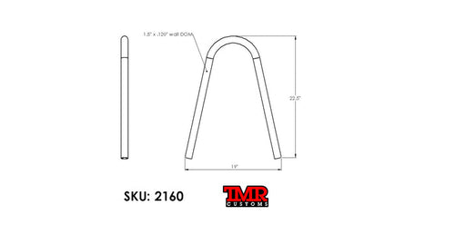 1.5" Universal Shock Hoop Kit - EXTENDED HEIGHT