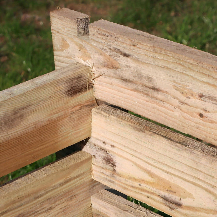 natural compost bin wooden garden composter woven wood