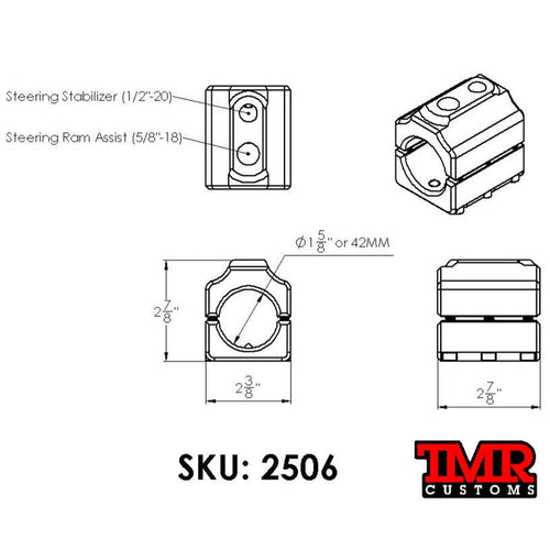 1.625" (42mm) Steering Clamp