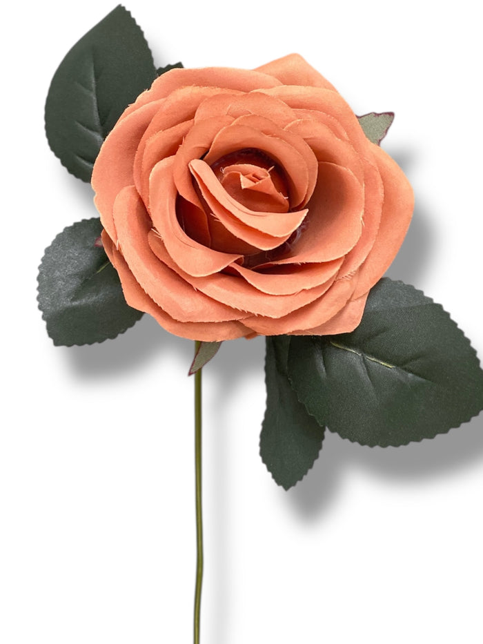 17.5'' Deluxe Rose Bush ( B1024N-#27 Soft Brown ) AN10004