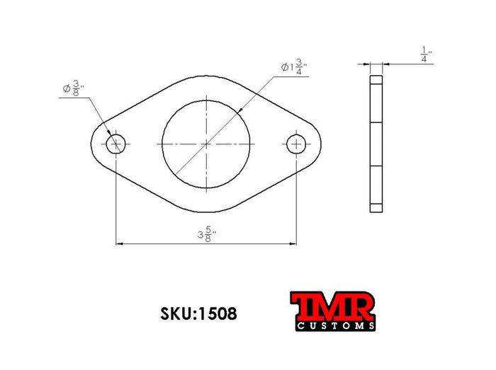 2 Bolt Tube Flanges