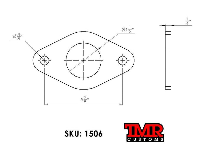 2 Bolt Tube Flanges