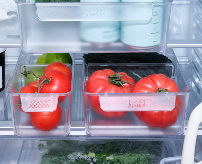 [half-width] 2-piece FridgeStore™ Clear Storage Bin Set
