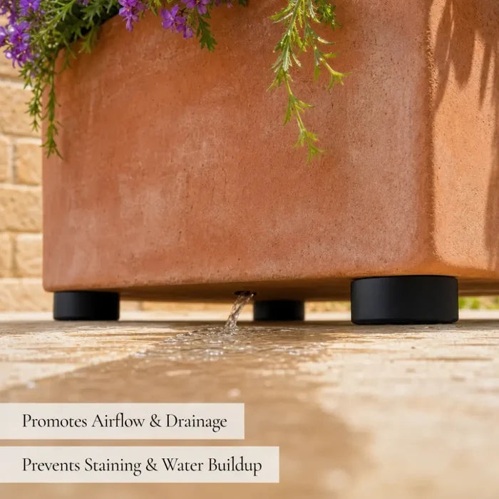 20 Invisible Rubber Pot Feet with Non-Slip Surface Grip & Adhesive Pads - 4.8cm Diameter 1.4cm Tall