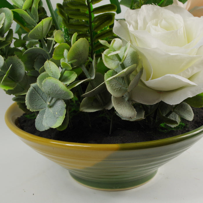 35cm Mixed Artificial Rose Display