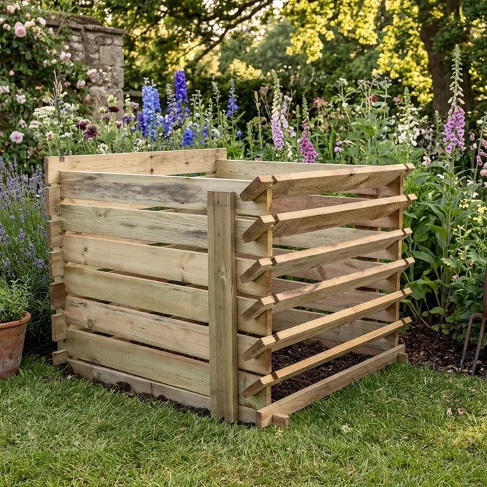 449 Litre Easy Fill Wooden Compost Bin by Woven Wood™