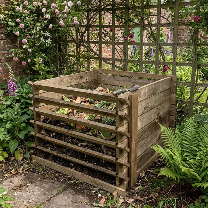 449 Litre Easy Fill Wooden Compost Bin by Woven Wood™