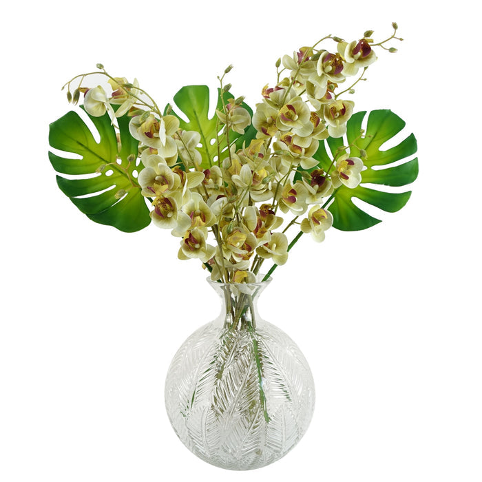55cm Single Artificial Monstera Leaf