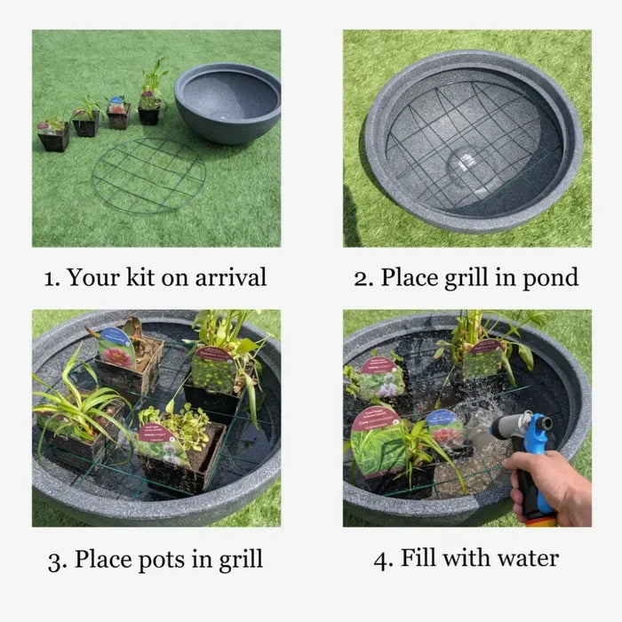 #with Lily #with Deep Water Plant #without Plants (Bowl & Mesh Only) #2.5W Floating Fountain #5W Fountain #2.5W Floating Lily Fountain