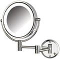 8X/1X LED Reversible Hardwired Makeup Mirror - Jerdon Style