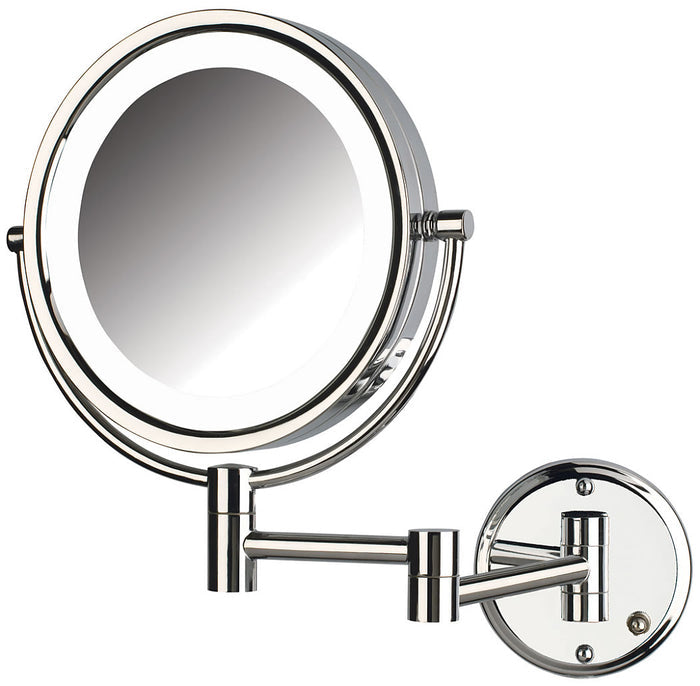 8X/1X LED Reversible Hardwired Makeup Mirror - Jerdon Style