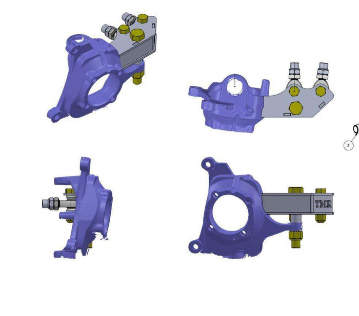 99-04 Dana 60 Weld On High Steer Arms - Ford Super Duty