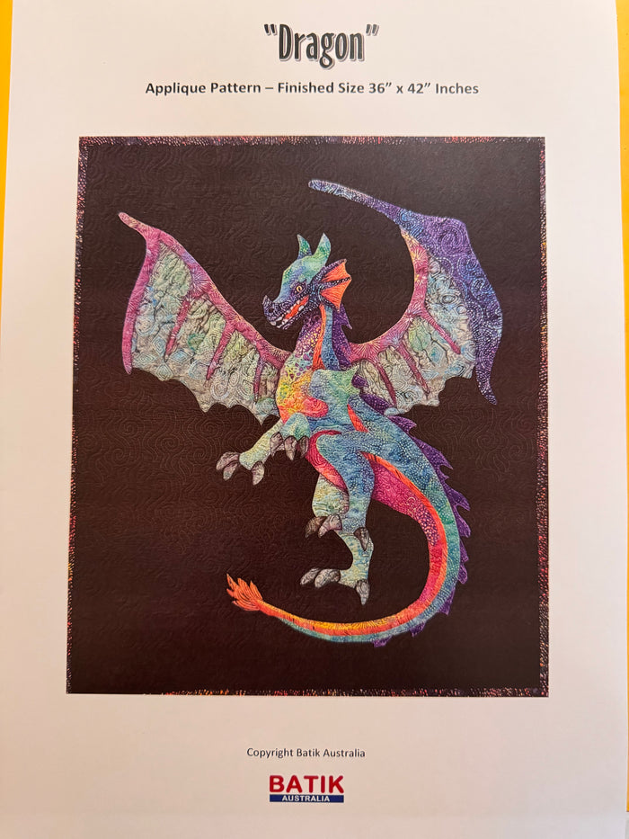 Applique Dragon Pattern by Batik Australia 11 available