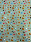 Peak Hour Green Signs Fabric