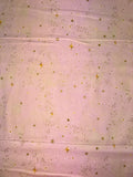 Christmas Gold Stars on Peach background