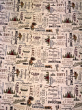 Living the Dream - Flannel Words on Khaki Y4536-11