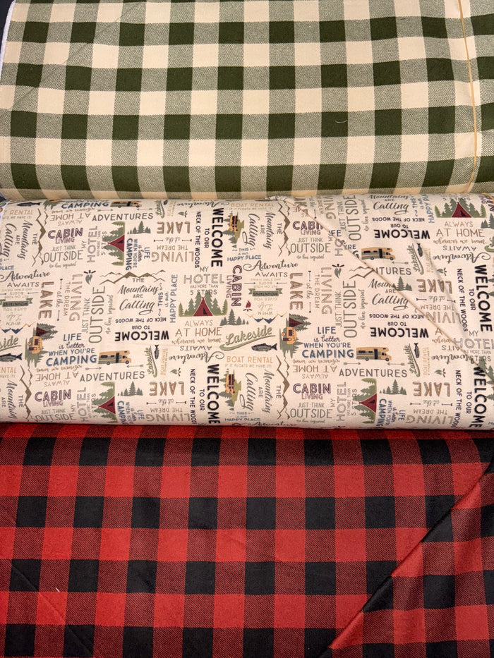 Living the Dream - Flannel Plaid Forest Y4537-113