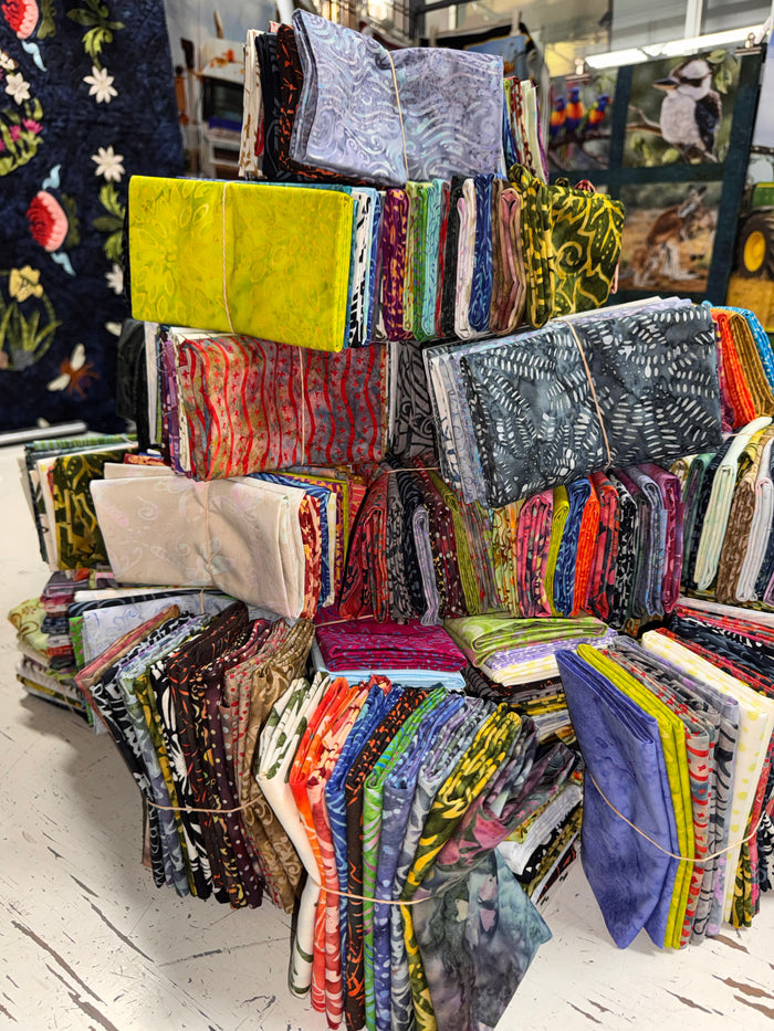 Batik Fat Quarter Mystery Bundle of 10