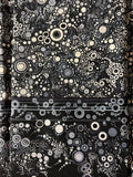 Robert Kaufman - Effervescence Border Print - Black and White