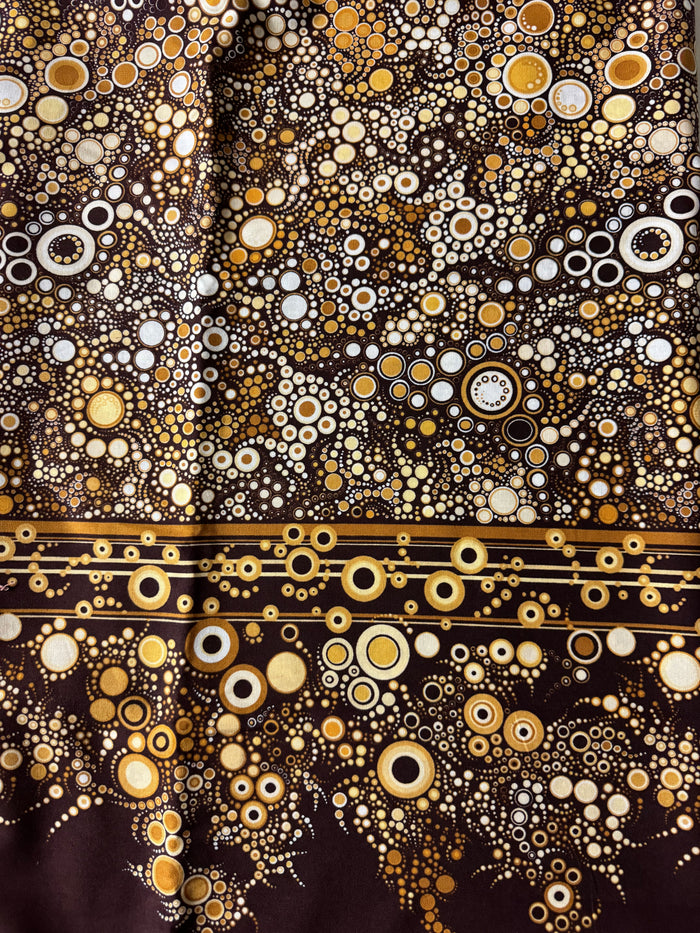 Robert Kaufman - Effervescence Border Print - Browns