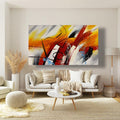 Abstract Handmade Oil Painting on Stretched Canvas