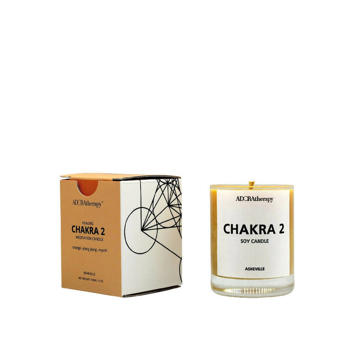 Adoratherapy Sacral Chakra Meditation Candle