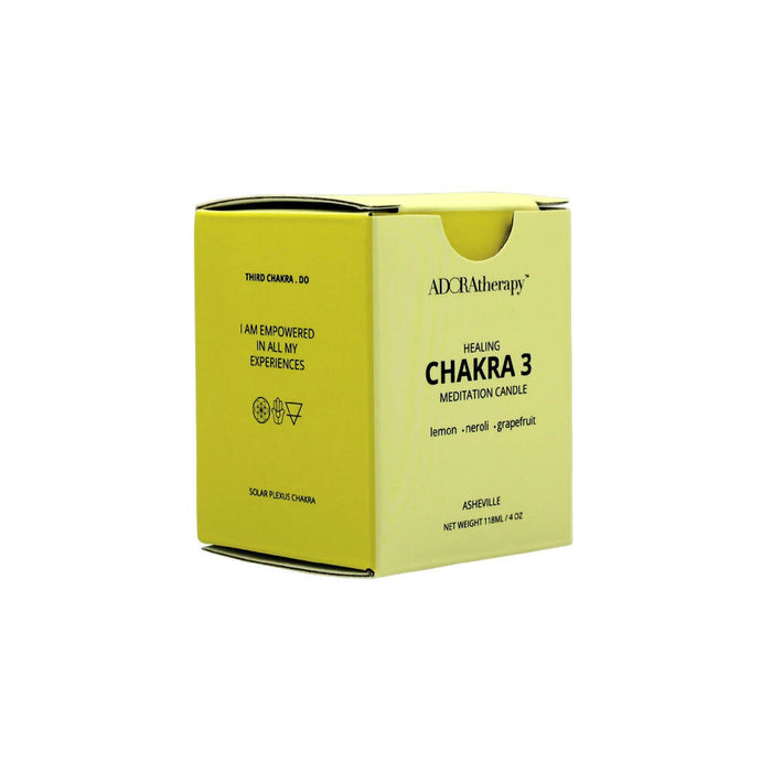 Adoratherapy Solar Plexus Chakra Meditation Candle