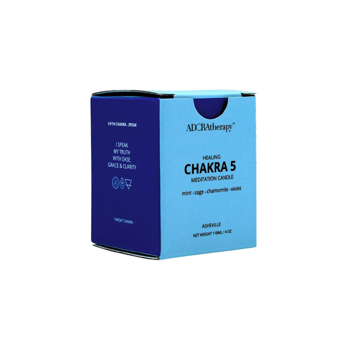 Adoratherapy Throat Chakra Meditation Candle