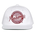 Alabama Crimson Tide Retro Circle Snapback - White, product view