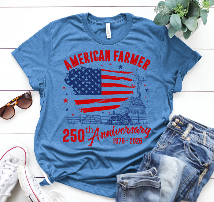 American farmer 250th Anniversary Unisex T-Shirt - myfunfarm