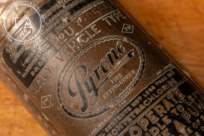 Antique Pyrene Fire Extinguisher