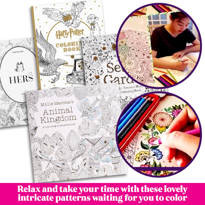 Arts & Whims Mandalas Whimsical Coloring Book Set