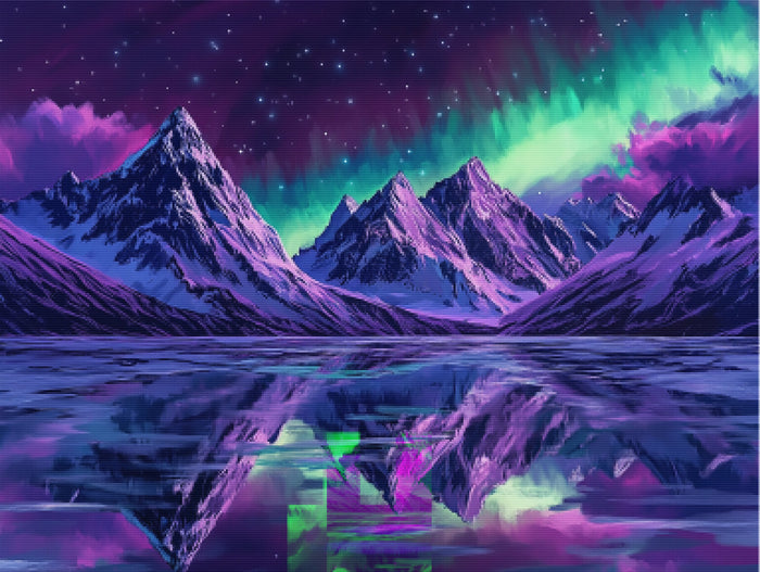Aurora Carnival Above Crystal Peaks