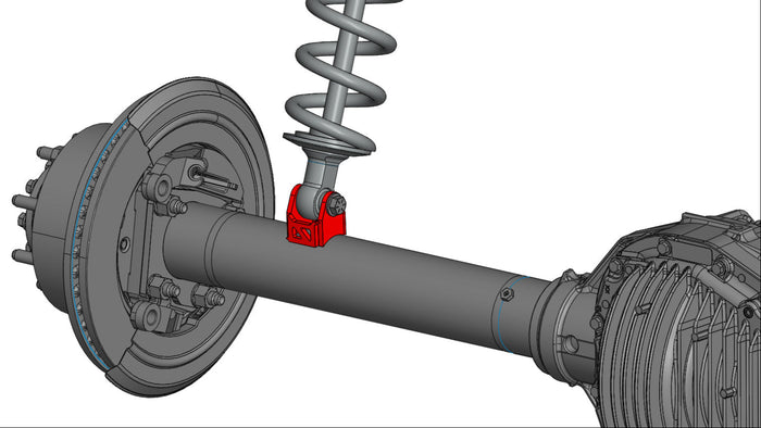 Axle Tube Shock Brackets (Parallel)