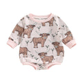 Baby Boys Girls Bodysuits Cattle Print