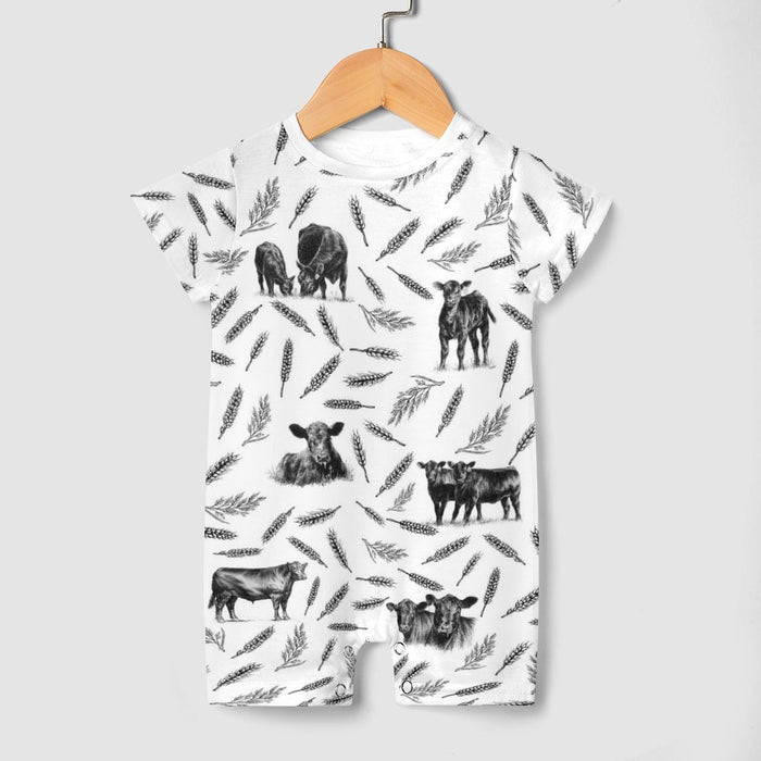 Baby romper Cattle Pattern