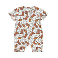 Baby Western Cowboy Jumpsuits Cartoon Cattle Print