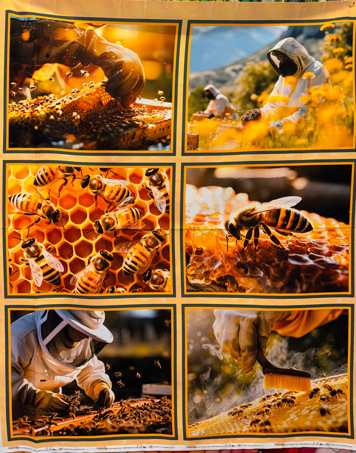 Beekeeper Bee Honeycomb Harmony 6 picture Panel