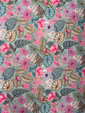 Botanical Oasis Flora on Oasis Blue A982C
