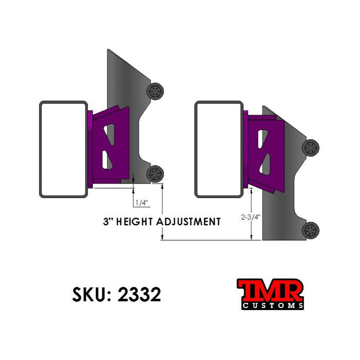 Bump Stop Frame Mount - 1" OFFSET