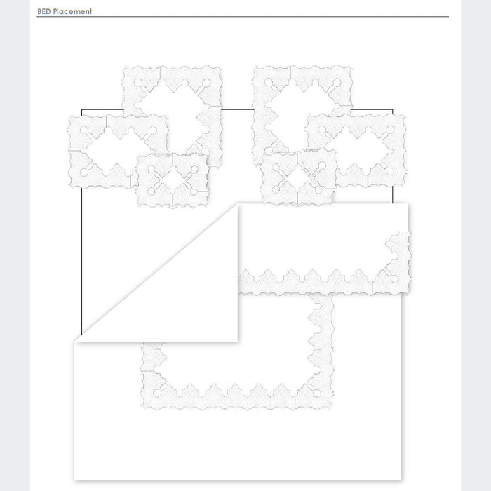 BVN Luxury Lace Bed Linens - Bed Placement
